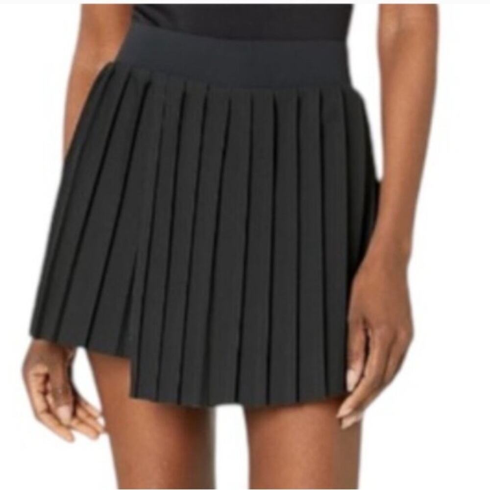 Varley Kalmia Skort Black Pleated Athletic Mini Skirt pickleball NWT Large $88